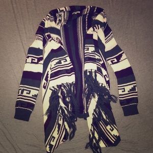 Cardigan with fringe!
